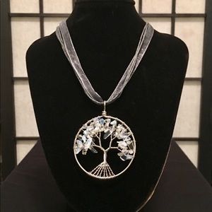 Handmade Labradorite Tree of Life Pendant